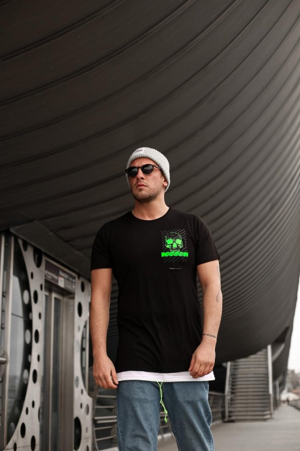 Trair Kuru Kafalı Fosforlu T-Shirt - 2