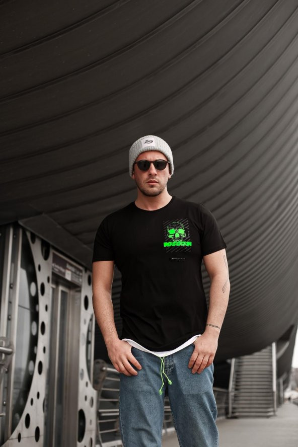 Trair Kuru Kafalı Fosforlu T-Shirt - 4