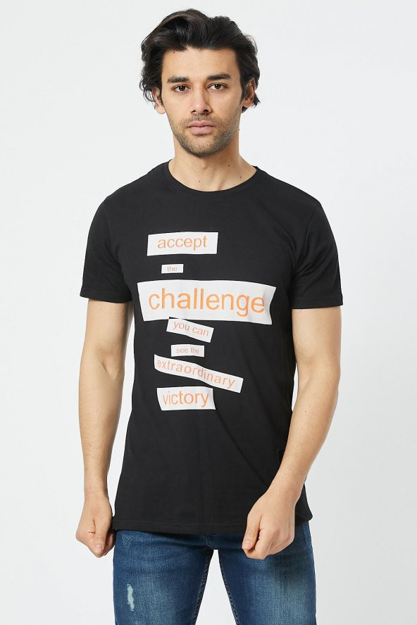 Trair Duz Baskılı T-Shirt - 2