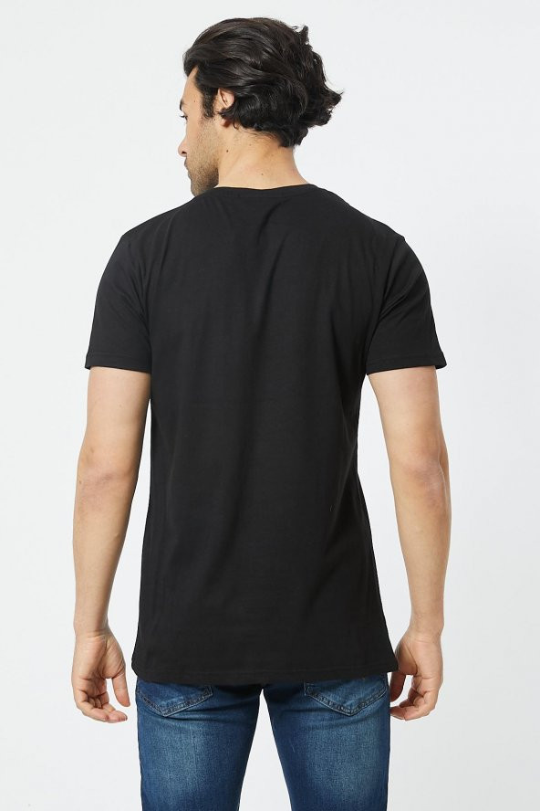 Trair Duz Baskılı T-Shirt - 3
