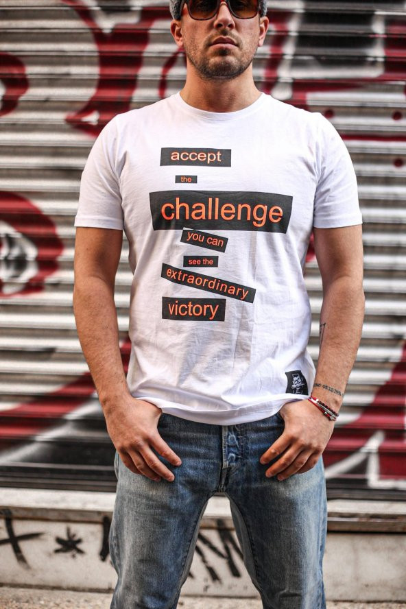 Trair Duz Baskılı T-Shirt - 5