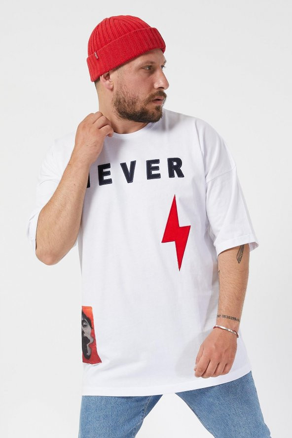 Trair Oversize Never Ve Şimşek Nakışlı - 2
