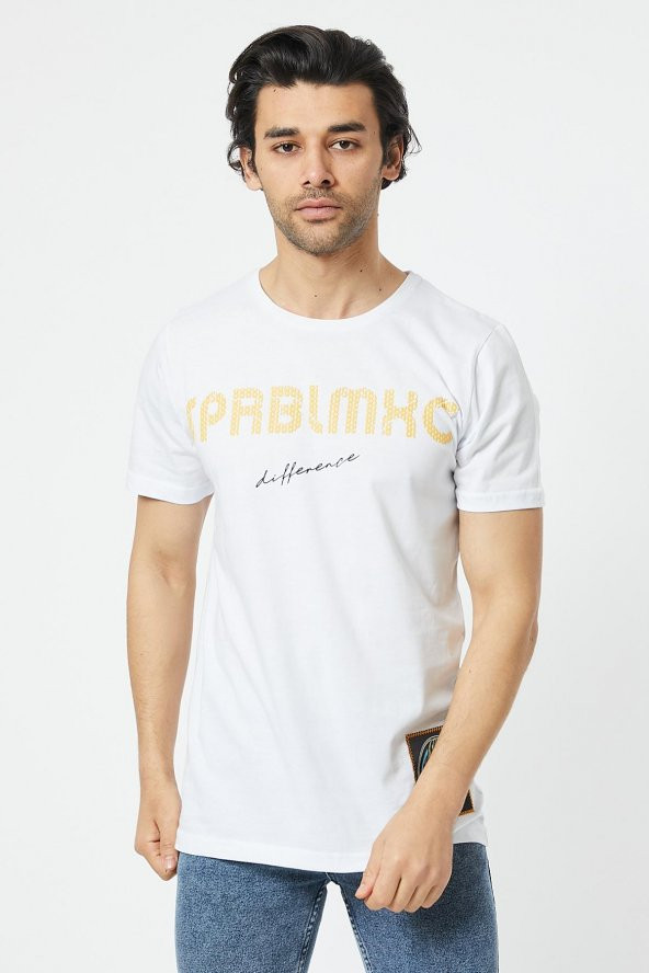 Trair Bısıklet Yaka Spablmxc Baskılı T-Shirt - 6