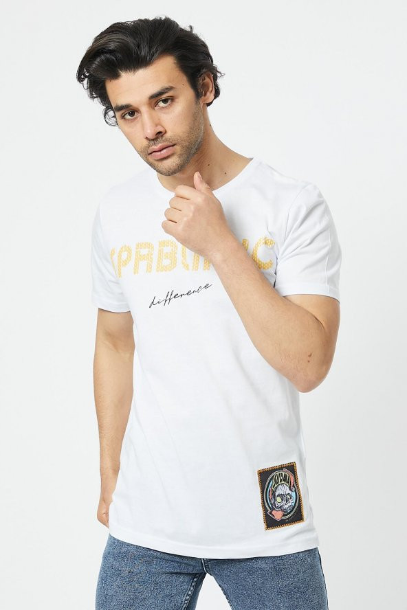 Trair Bısıklet Yaka Spablmxc Baskılı T-Shirt - 8