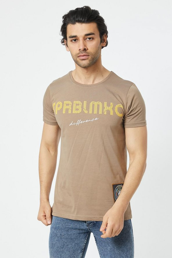 Trair Bısıklet Yaka Spablmxc Baskılı T-Shirt - 9
