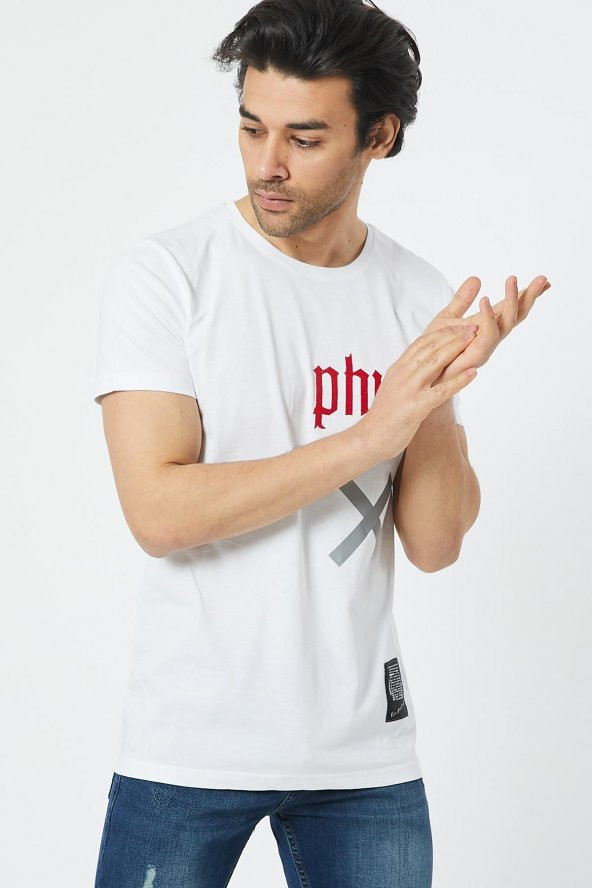 Trair Bısıklet Yaka Physt Baskılı - 6