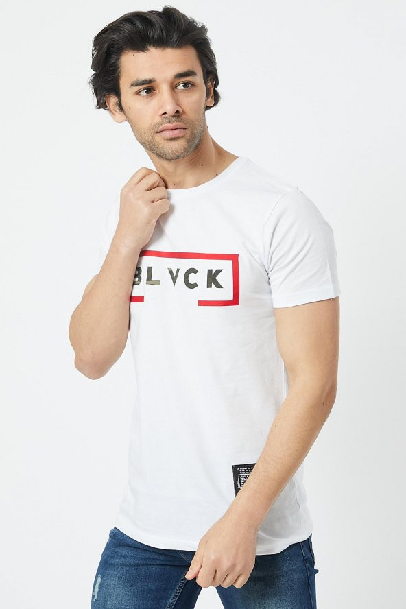 Trair Bısıklet Yaka Blcvk Baskılı - 3