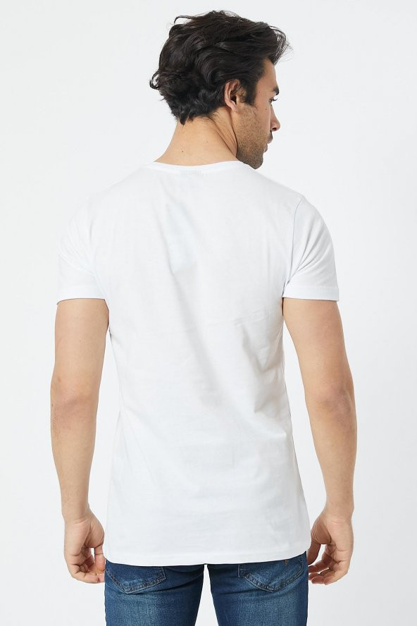 Trair Bısıklet Yaka Blcvk Baskılı - 5