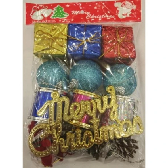 AteşTech Yılbaşı Ağaç Süsü Karma Set 15li - 2