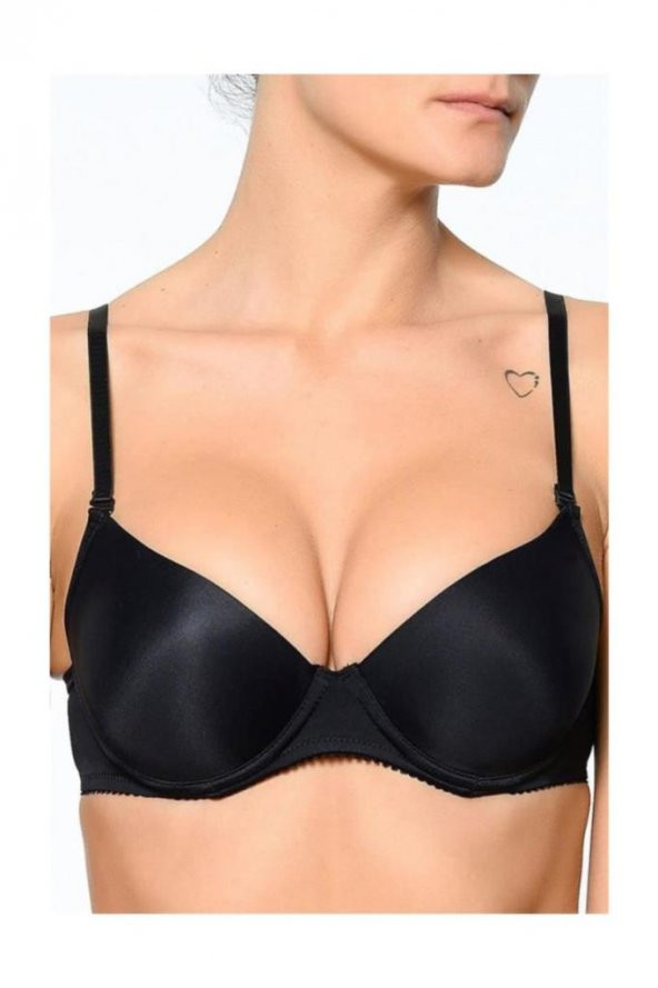 Kadın Siyah Desteksiz Tek Sütyen 1.6.6000