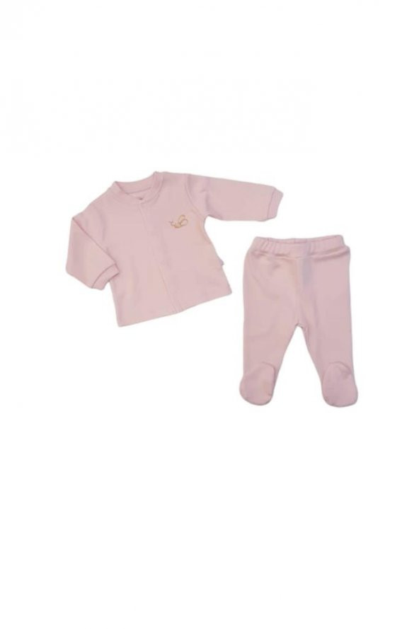 5006 Kız Bebek Arı Baskılı Patikli Pijama Takımı