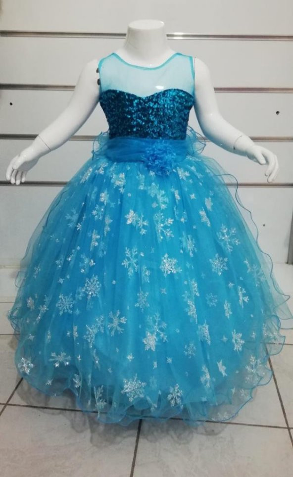 ELSA ÇOCUK  GELİNLİK TARLATANLI