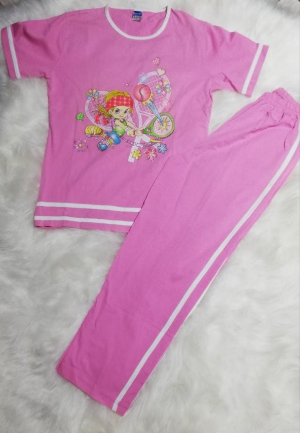 berrak kız çocuk yazlık pijama takımı