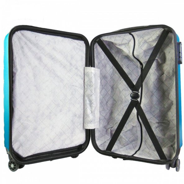Geniş Kasa PVC 4 Teker Turkuaz 156092 - 5