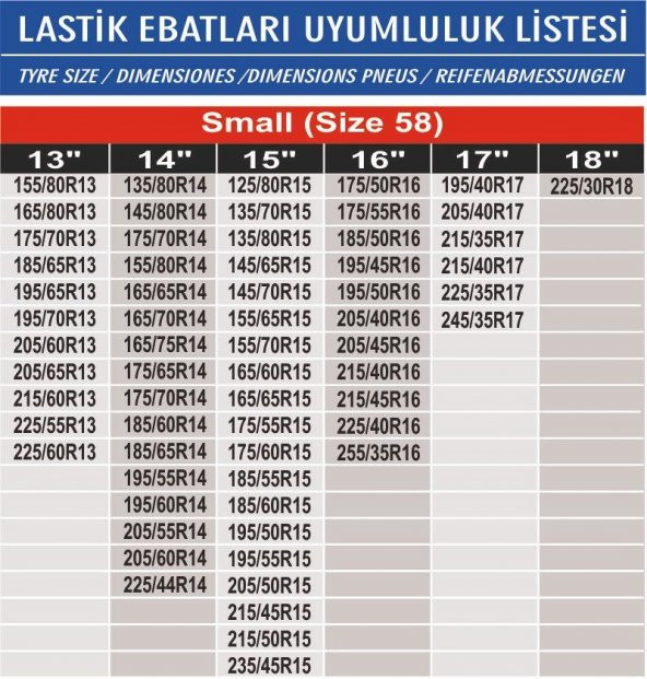 Daihatsu Ciore  Uyumlu Universal Kar Çorabı - 4