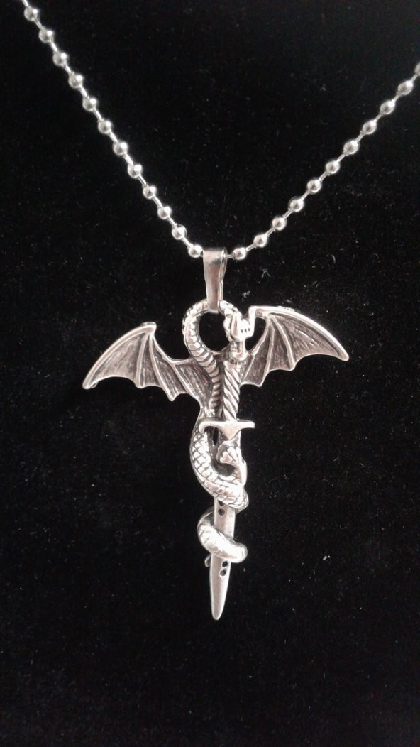 Game of Thrones - Zincirli Kolye - Targanyen Dragon - Sword