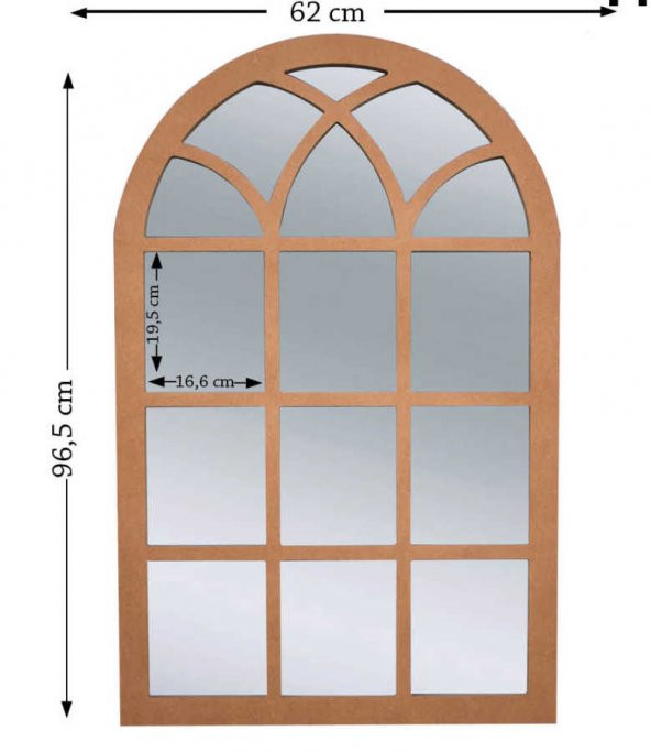 Büyük Pencere Ahşap Obje - 3