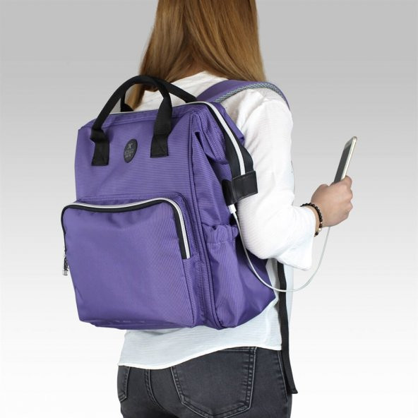 My Valice Smart Bag Usbli Anne Bebek Bakım ve Sırt Çantası - Resim 2
