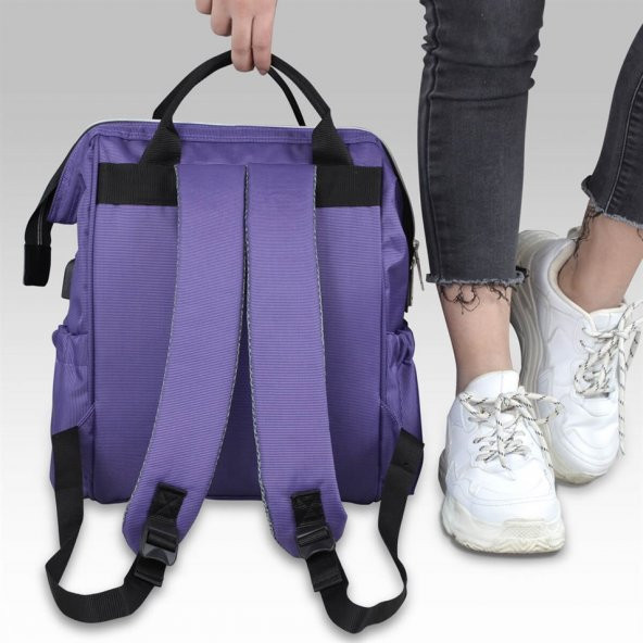 My Valice Smart Bag Usbli Anne Bebek Bakım ve Sırt Çantası - Resim 4