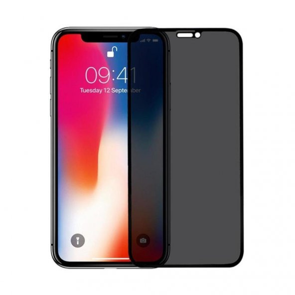 iPhone XR Privacy Tam Kaplayan Hayalet Ekran Koruyucu