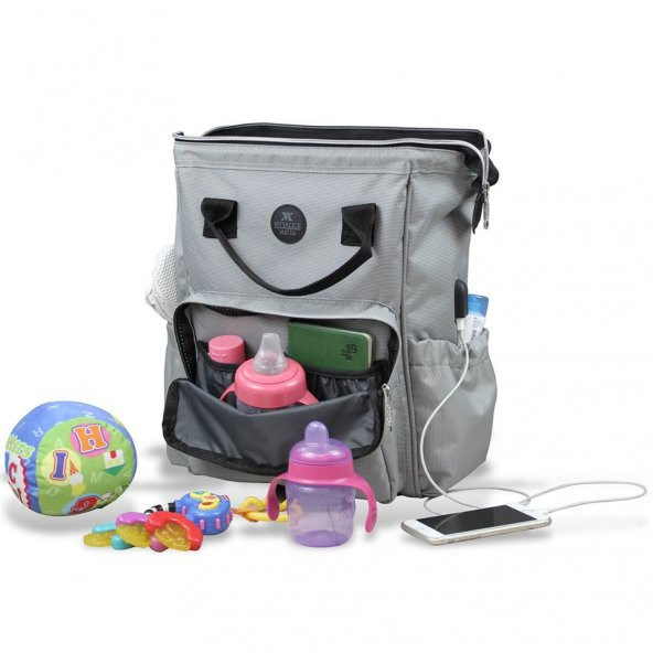My Valice Smart Bag Usbli Anne Bebek Bakım ve Sırt Çantası - 5
