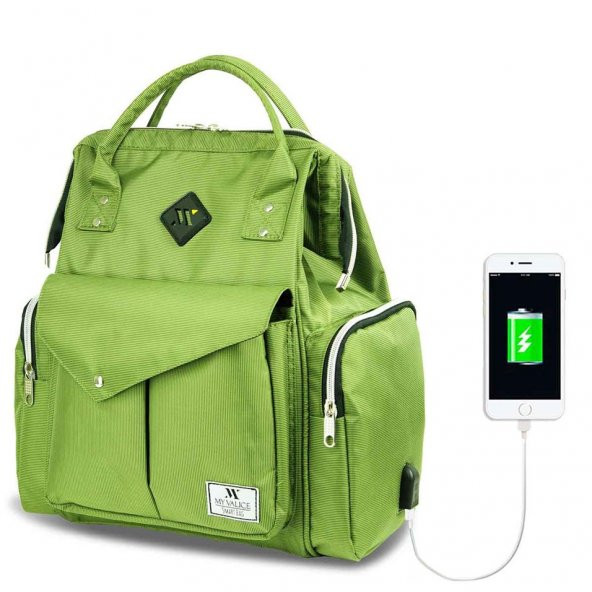 My Valice Smart Bag Happy Mom Fonksiyonel USB’li Anne & Bebek Bak