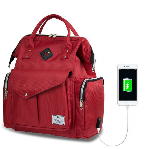 My Valice Smart Bag Happy Mom Fonksiyonel USB’li Anne & Bebek Bak