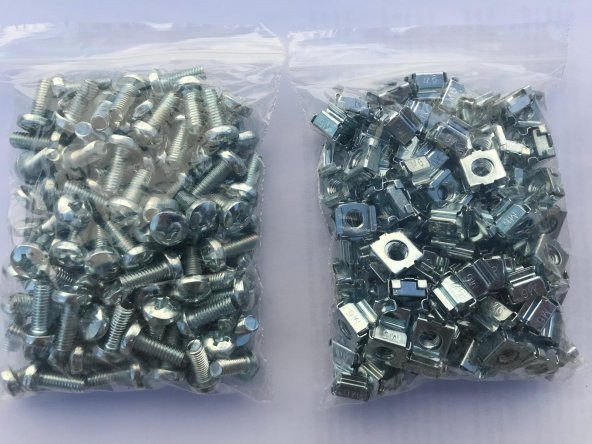 Kabin vidası 100 lu M6 Kafes Somun-Vida - 2