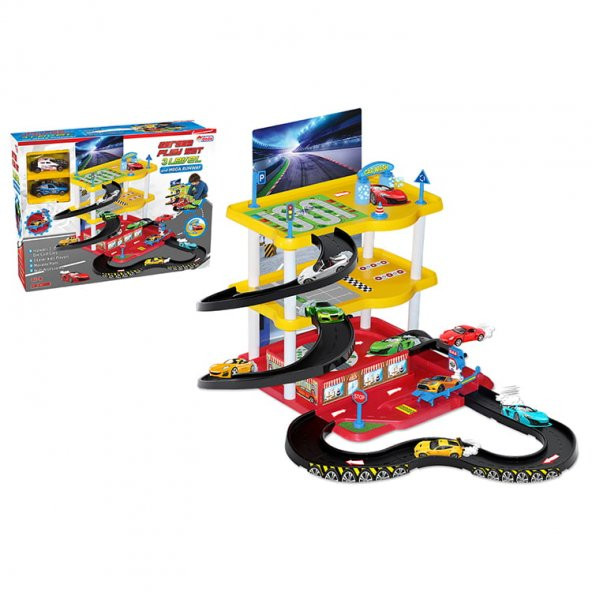 Kutuda 3 Katlı Garaj Oyun Seti