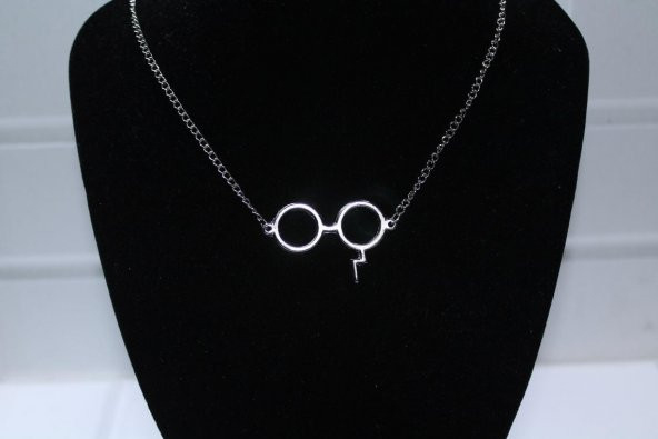 Harry Potter Zincirli Glasses Kolye