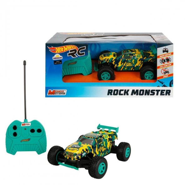 63339 Hot Wheels Rock Monster Araba - 3