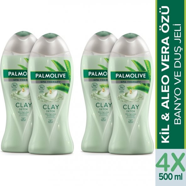 Palmolive Spa Terapy Duş Jeli Clax Detox 4 x 500 Ml