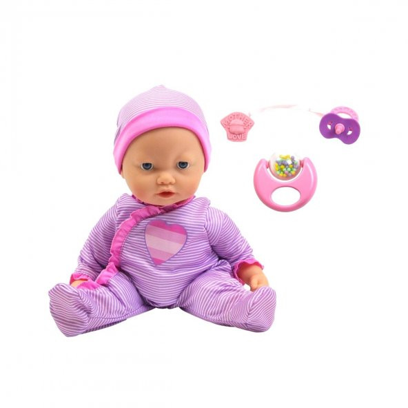 16218A-1 Vardem, Çıngıraklı Mimikli Mila Bebek - 4