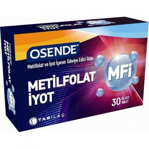 Osende MFI Metilfolat İyot 30 Tablet