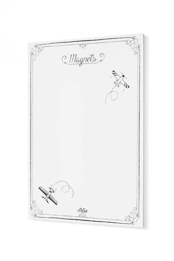 Magnet Panosu Beyaz - 70 X 50 Cm