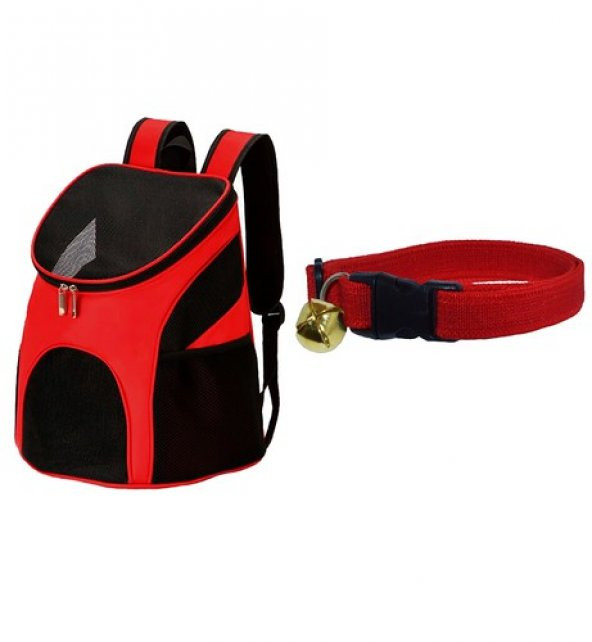 2 li Set Fileli Kapak Kedi, Köpek Taşıma Çantası & Elastik Kedi - 1