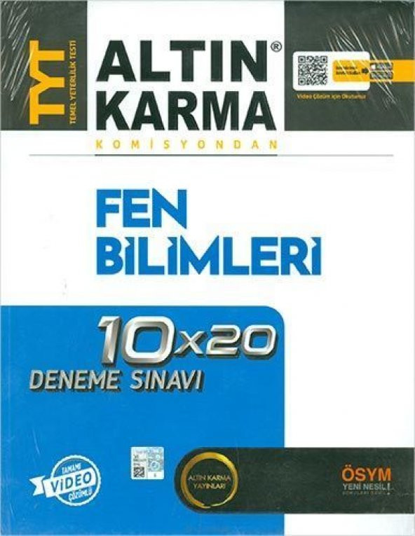 TYT Fen Bilimleri 10x20 Deneme Sınavı Altın Karma Yayınları - 1