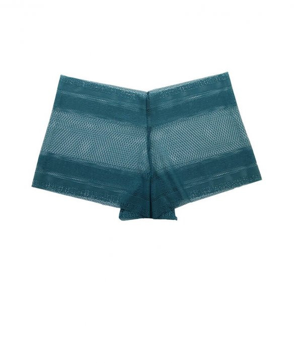 Cottonous/Cottondance Kadın Renkli Dantelli İz Yapmaz Transparan Şort 5li Mix Paket - 3