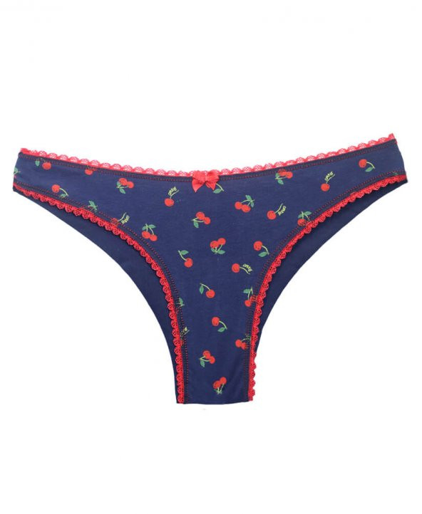 Cottonous/Cottondance Kadın Bikini Dantelli Desenli Külot 3’lü 3KT012 - 3