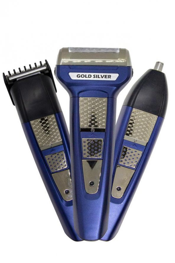 Gold Silver GS-150 3 Başlıklı Traş Makinesi Saç Sakal Kesme