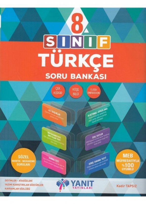 Yanıt Yayınları 8. Sınıf Türkçe Soru Bankası