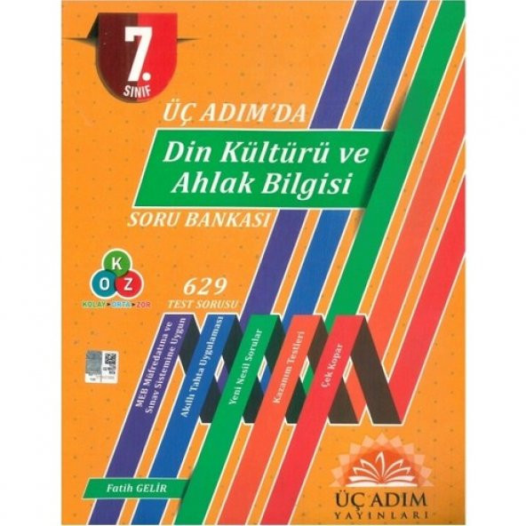 Üç Adım Yayınları 7. Sınıf Üç Adımda Din Kültürü Ve Ahlak Bilgisi Soru Bankası - 1