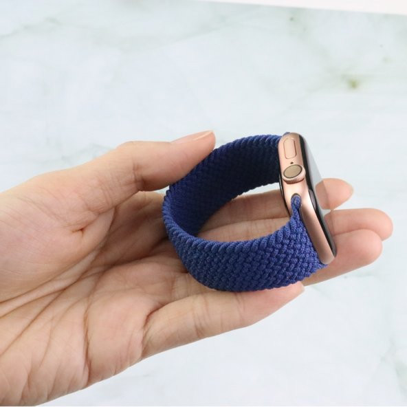 Teleplus Apple Watch 38mm KRD-32 Örgü Desenli Large Beden 16 cm Kordon - 7