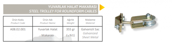 Vinç Kablo Taşıyıcı Makarası 10 Adet - 2
