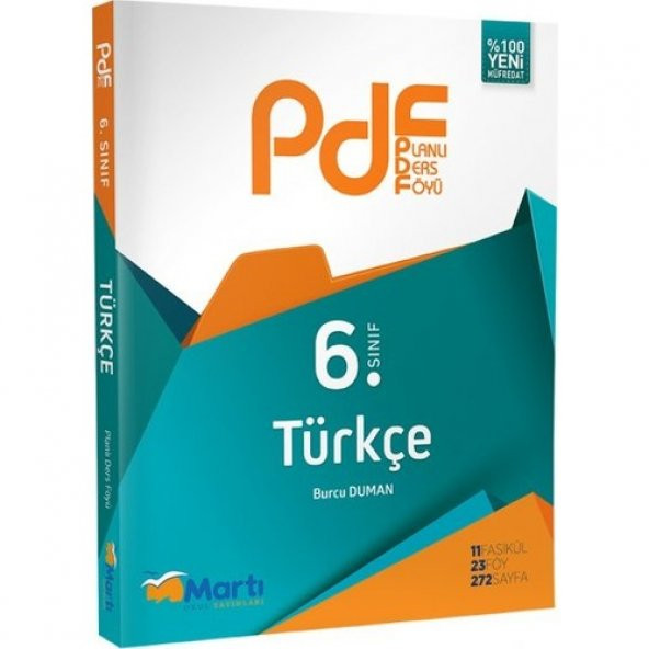 Martı Yayınları 6. Sınıf Türkçe Pdf Planlı Ders Föyü - 1