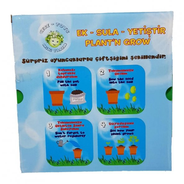 2Li Mini Çiftlik Tarım Seti ( Ek - Sula - Yetiştir ) - 4
