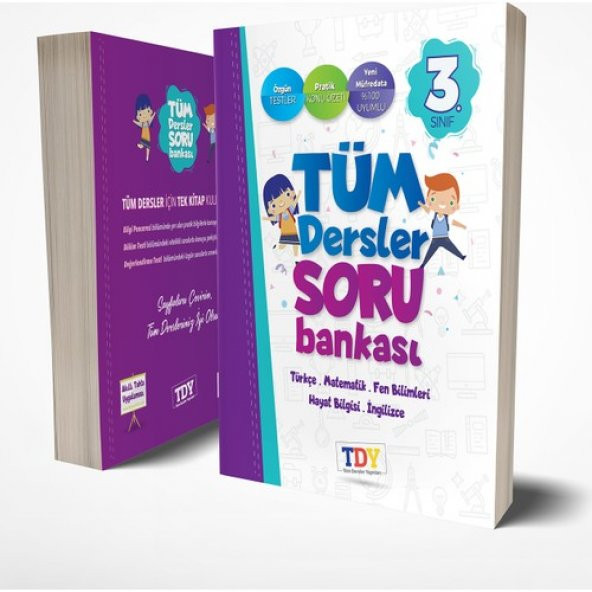 TDY Yayınları  3. Sınıf Tüm Dersler Soru Bankası