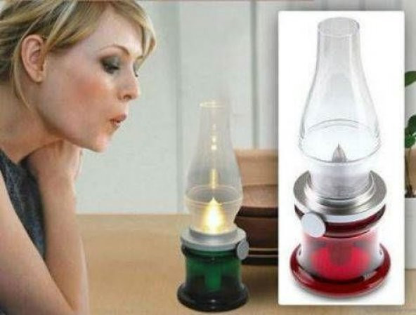 Nostaljik gece lambası ile eskilere teknoloji kokusuz mum ışığı - 3