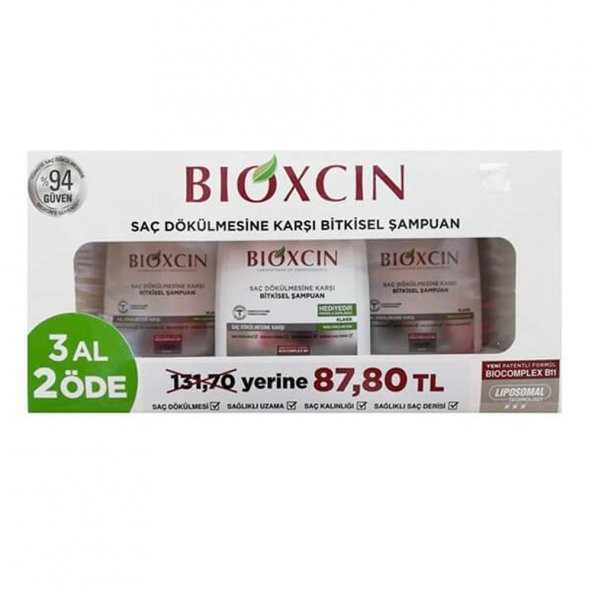 Bioxcin Genesis 3 Al 2 Öde Şampuan Kuru & Normal Saçlar + 3 Adet Serum Hediye (87,80 TL Etiketli)