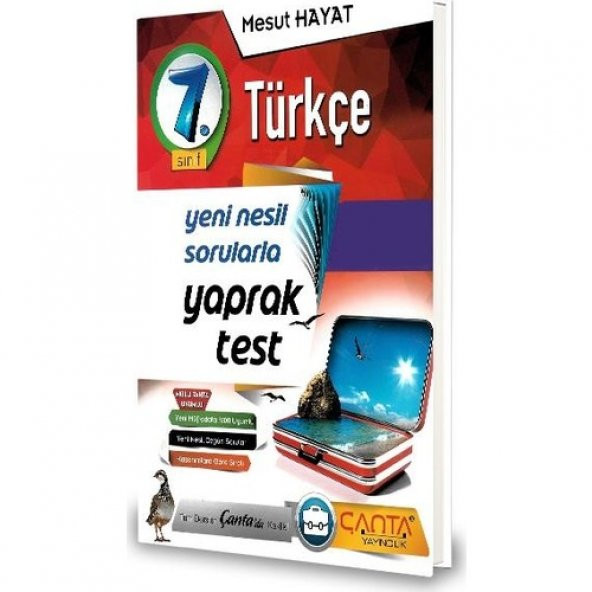 Çanta Yayınları 7. Sınıf Türkçe Yeni Nesil Sorularla Yaprak Test